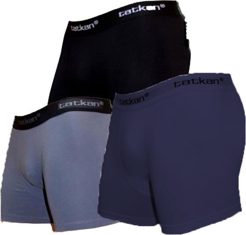 Rivaling All 3-Piece Men's Modal Lycra Boxer Plus Size Long Johns