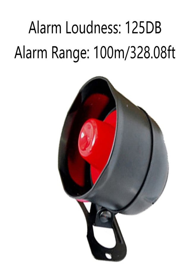 TOTMOX Universal Car Alarm System, 120dB 6-Tone Alarm, Remote Control, Black, 1pc, Passenger Car, Truck, Van, SUV - Image 2