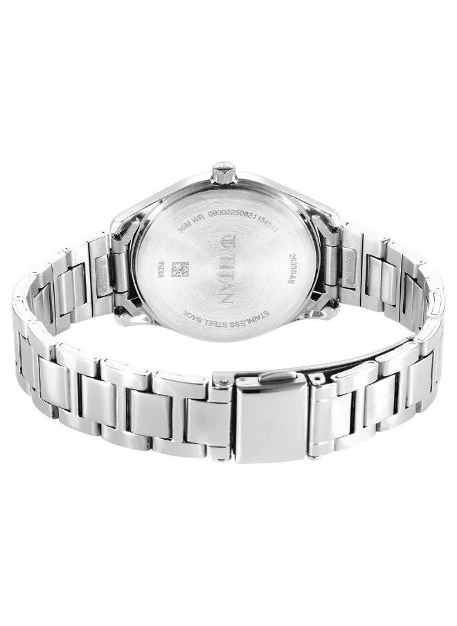 TITAN Women's Analog Round Shape Metal Wrist Watch - 2639SM10 - 40 Mm  - Image 5