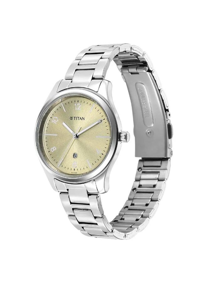 TITAN Women's Analog Round Shape Metal Wrist Watch - 2639SM10 - 40 Mm  - Image 3