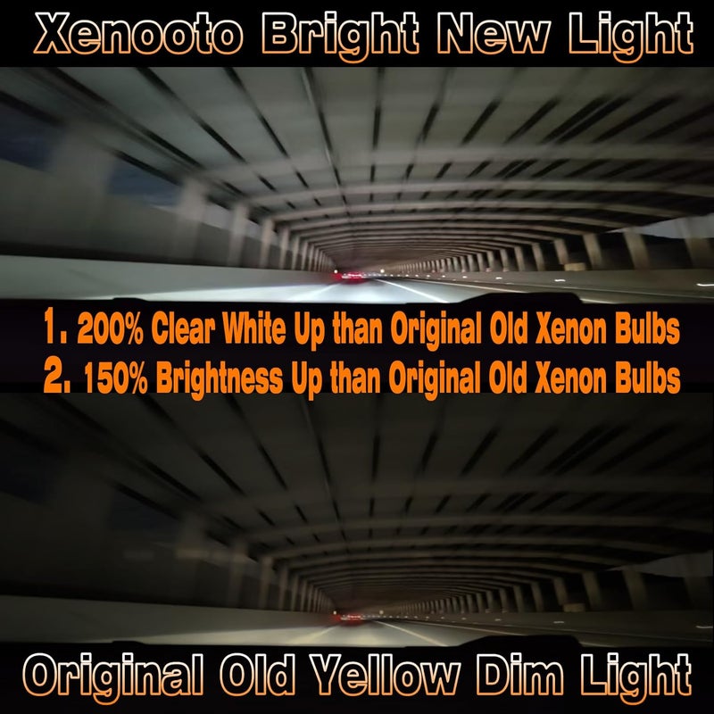 Xenooto D2R Xenon HID Headlight Bulbs for 2005-2007 Toyota Sienna Avalon - 6000K Bright White, 2 Pack - Image 3