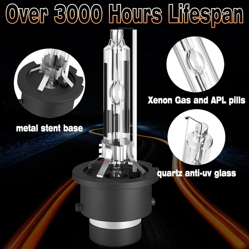 Xenooto D2R Xenon HID Headlight Bulbs for 2005-2007 Toyota Sienna Avalon - 6000K Bright White, 2 Pack - Image 5