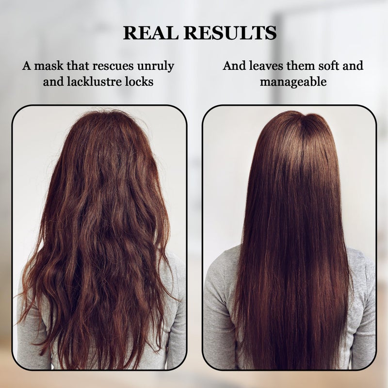 HerStyler Argan Oil Hair Mask - Repair Mask for Dry Damaged or Frizzy Hair - Conditioning and Moisturizing - 9.46 Fl. Oz. - Image 3