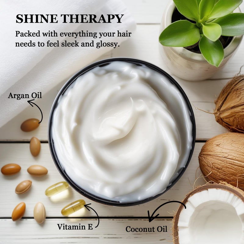 HerStyler Argan Oil Hair Mask - Repair Mask for Dry Damaged or Frizzy Hair - Conditioning and Moisturizing - 9.46 Fl. Oz. - Image 2