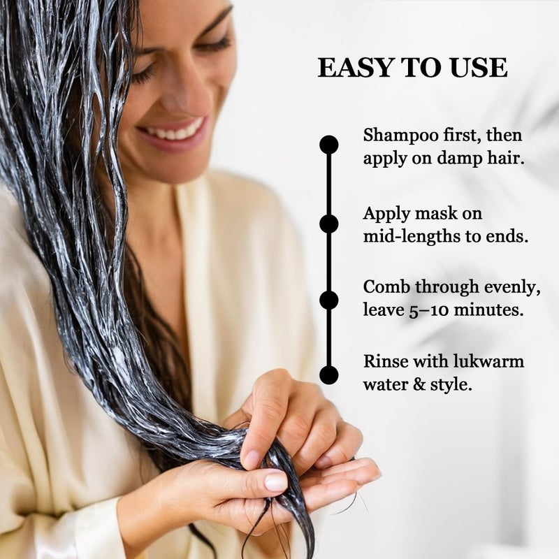 HerStyler Argan Oil Hair Mask - Repair Mask for Dry Damaged or Frizzy Hair - Conditioning and Moisturizing - 9.46 Fl. Oz. - Image 5