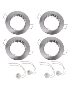 Next Life 4pack Recessed Ceiling Spotlight, Round GU10+Mr16 Down Lights Fittings 30°swiveling with Lamp Holder 220-240V for Indoor Use  - Image 1