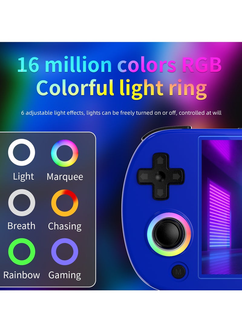 ANBERNIC  - Anbernic RG40XX H Handheld Game Console 4.0 IPS Screen -Linux 64-bit-H700 quad-core ARM Cortex-A53 1.5GHz Frequency- core 3200mAh 5G WiFi Bluetooth HDMI Output 【Blue-64GB Emulators Over 5000 Games Pre-installed 】 - Image 1