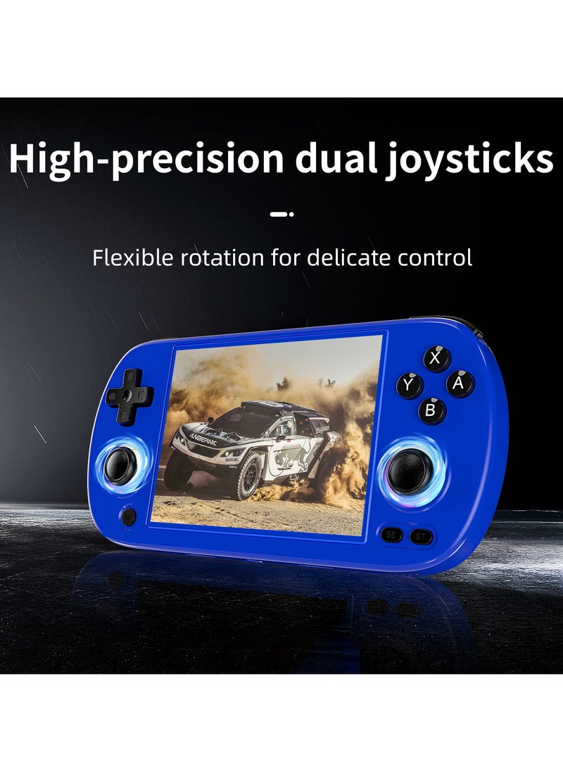ANBERNIC  - Anbernic RG40XX H Handheld Game Console 4.0 IPS Screen -Linux 64-bit-H700 quad-core ARM Cortex-A53 1.5GHz Frequency- core 3200mAh 5G WiFi Bluetooth HDMI Output 【Blue-64GB Emulators Over 5000 Games Pre-installed 】 - Image 1