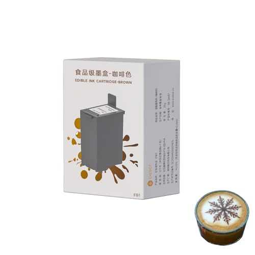 EVEBOT Coffee Latte Art Printer FancyBox Replacement for EB-FT4 and EB-FM1, Printing Pattern on Cappuccino Cocktail Macaron Cake, FancyBox FB1-Brown 1PCS - Image 1