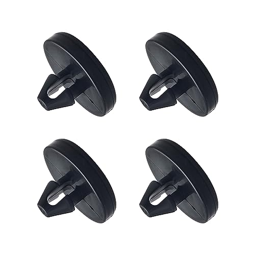 Ajxn 4 PCS Brake Pedal Pad and Light Switch Stopper Black - Image 1