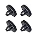 Ajxn 4 PCS Brake Pedal Pad and Light Switch Stopper Black - Image 2