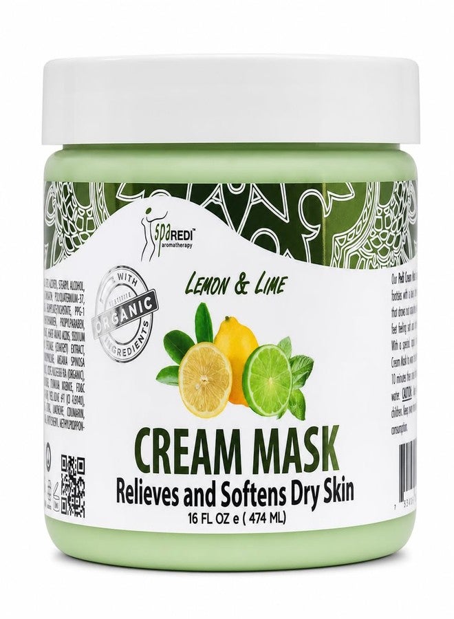 SPA REDI Pedicure Foot Cream Mask - Cracked Heel & Callus Repair for Sensitive Skin | Hyaluronic Acid, Amino Acids, Comfrey Extract | Paraben-Free, Cruelty-Free | Made in USA | Lemon Lime | 16 oz - Image 1