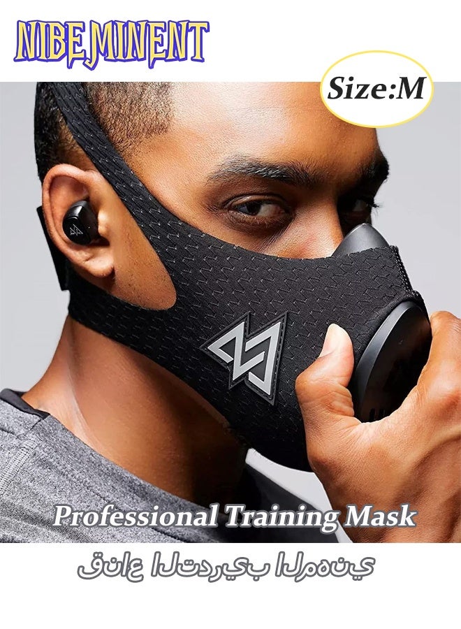 NIBEMINENT قناع تدريب الارتفاع لتحمل الأداء - مدرب التنفس للأداء في الجري وركوب الدراجات والتمارين للرجال والنساء - Image 1