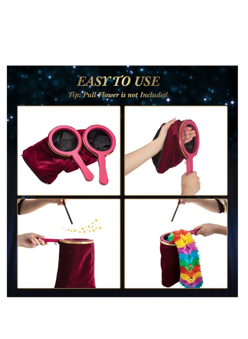 SYOSI Magic Props Change Bag, Magic Change Bag with Zipper Twisting Handle Make Things Appear Disappear, Magic Trick Bag, Magic Stage Prop Accessories for Kids Adults Boys Girls Gift (2 Pcs) - Image 2