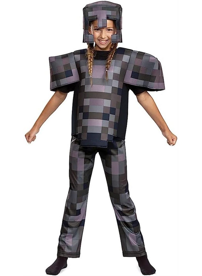 Disguise Minecraft Costume, Official Nether Armor Outfit for Kids Minecraft Costume, Deluxe Child Size - Image 3
