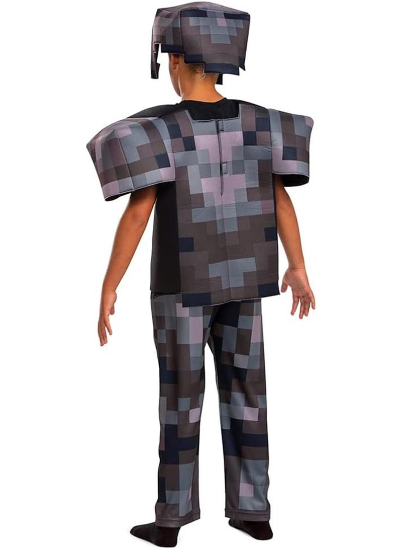 Disguise Minecraft Costume, Official Nether Armor Outfit for Kids Minecraft Costume, Deluxe Child Size - Image 2