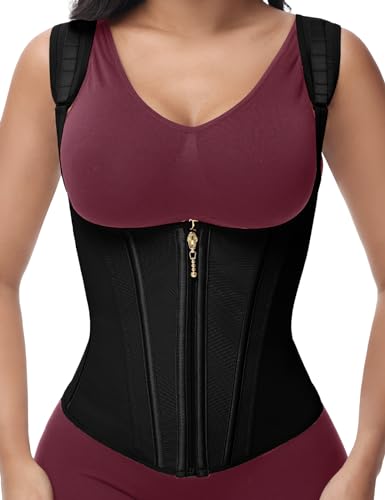 SHAPSHE waist trainer for women working out waist cincher vest for tummy control wrap waist shapewear body shaper with straps - Image 1