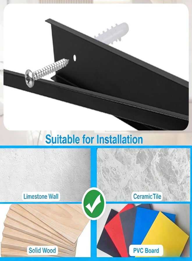 KOBSAINF Swivel Towel Rack Wall Mounted, 16" Extra Long 3-Arm Swing Out Towel Holder, Matte Black Stainless Steel Space Saving Towel Bar for Bathroom, Kitchen, RV - Image 4