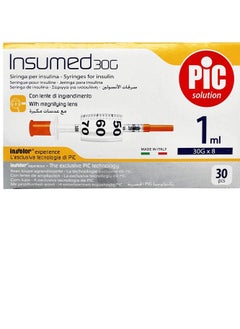 Pic Solution Insulin syringe (30*8) 1 ml Italian 
