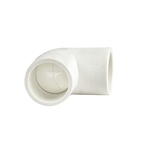 FangKingNo 10pcs 2-Way 1" PVC Pipe Fitting 90 Degree 90°Codo Elbow Socket Adapter Coupling Schedule 40 White 10-Pack (1 Inch) - Image 4