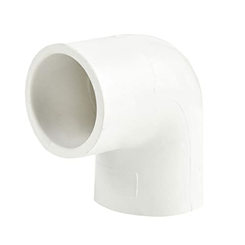 FangKingNo 10pcs 2-Way 1" PVC Pipe Fitting 90 Degree 90°Codo Elbow Socket Adapter Coupling Schedule 40 White 10-Pack (1 Inch) - Image 2