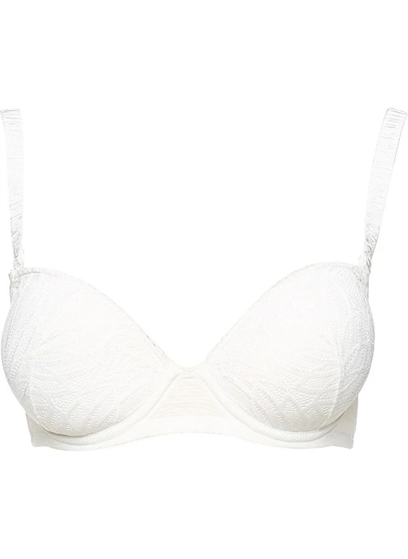 Magic Form 2685 Supported Lace Bra - Ecru