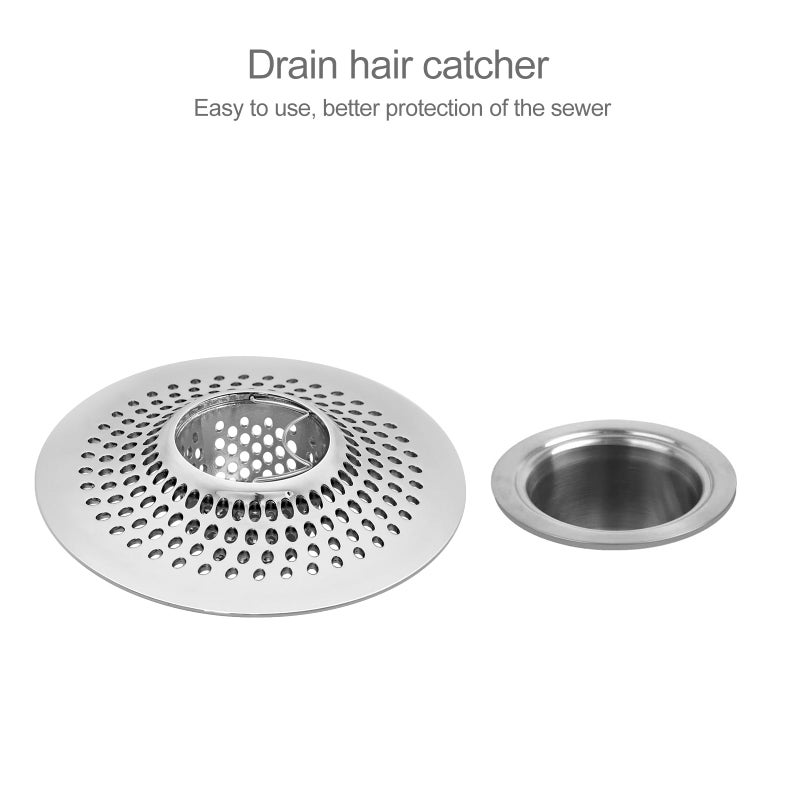 LEKEYE Shower Drain Hair Catcher | Bathtub Stopper/Strainer Stainless Steel Drain Protector - Image 4