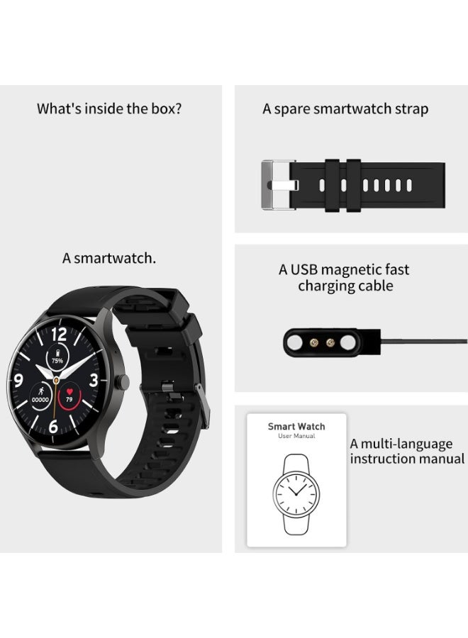 PEJE Smart Watches For Men,1.39" Display,Prayer Alerts,Arabic Support,Bluetooth Calls,IP68 Waterproof,Spo2/Hr/Sleep Tracking,123+ Sports Modes,7-Day Battery (230mah),Ios/Android.(Pink) - Image 2