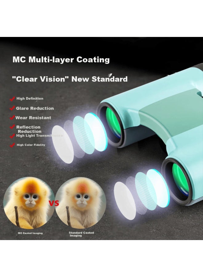 Vixen Japan Imported Binoculars High Definition High Power Portable Concert Outdoor Viewing - Pink Model - Image 1