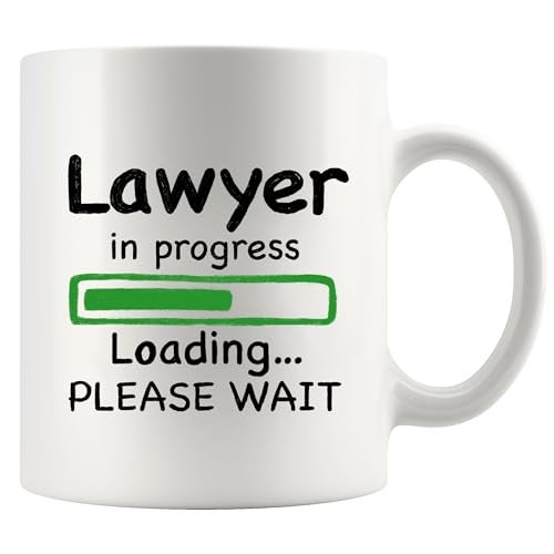 Panvola Lawyer in Progress Loading Please Wait Lawyer Gifts Law Student Coffee Mug Graduation Gift Future Attorney Ceramic Cup Novelty Drinkware 11 oz White - Image 3