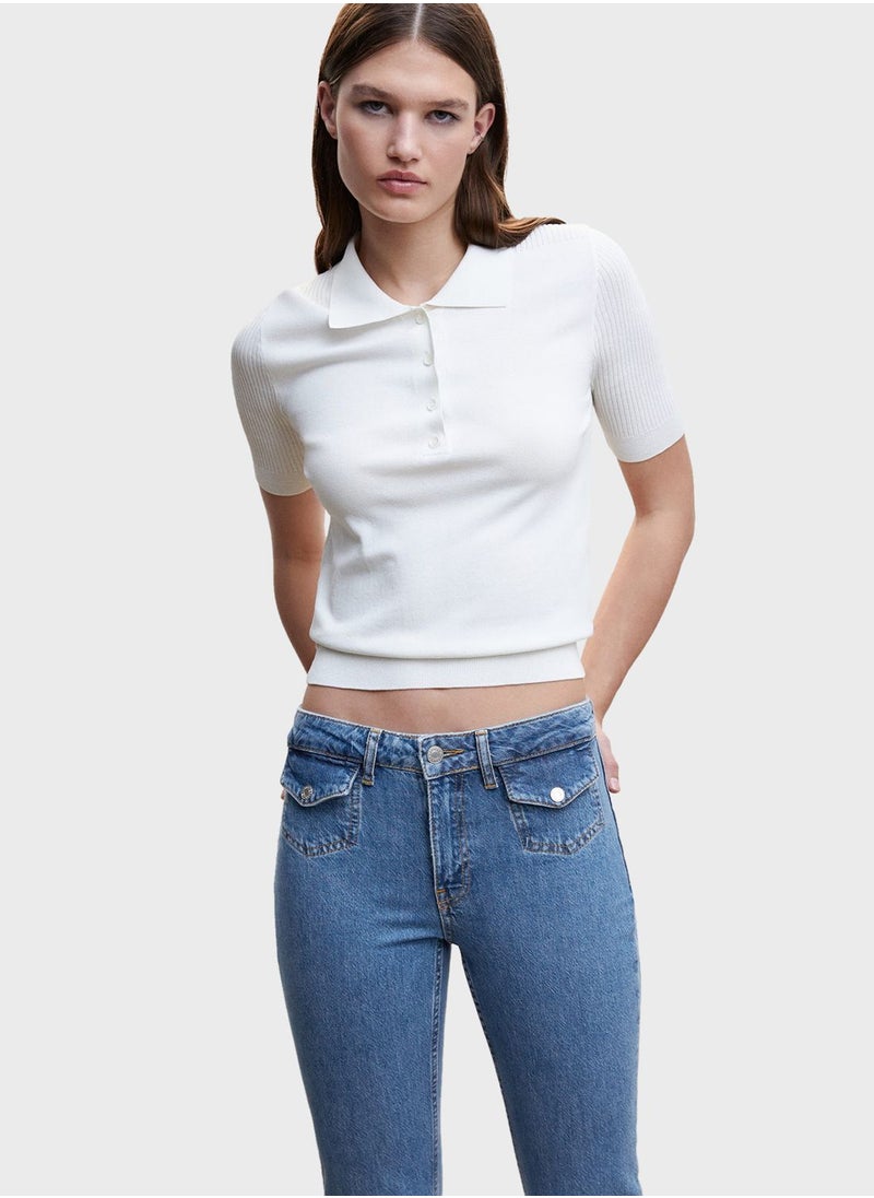 MANGO - High Waist Jeans - Image 1