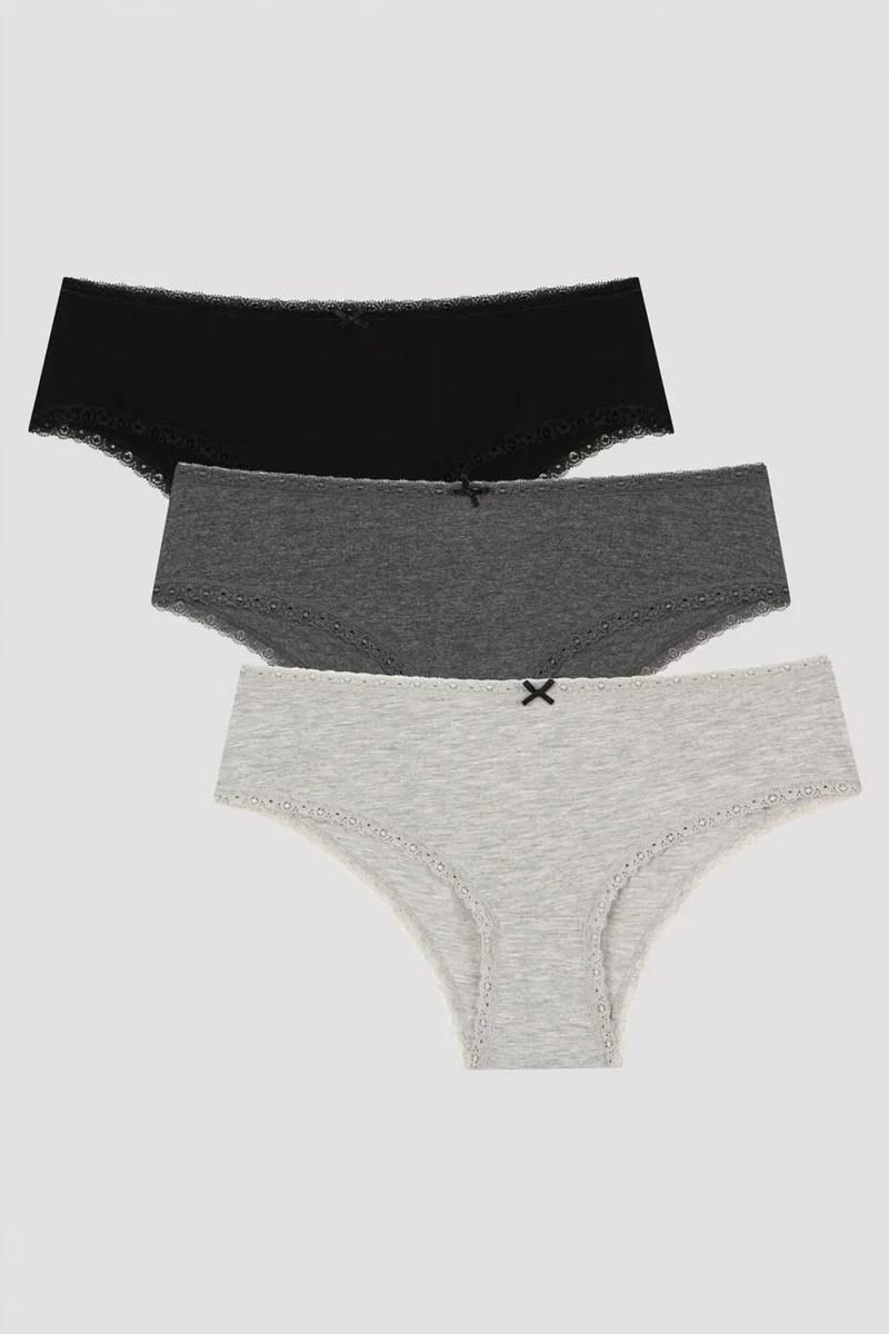 Penti PENTI Daily Lace Cotton 3 Pack Hipster