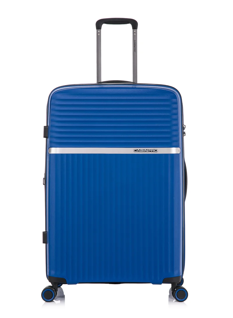 CABINPRO Light Weight PP Fashion Trolley Luggage Set of 3 Expandable Hard Case Suitcase with Safe Zipper and 4 Quite 360° Double Spinner Wheels CP002 Sapphire Blue