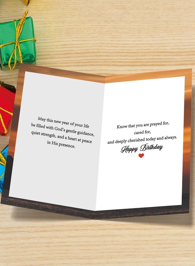 Asmallgf Religion Birthday Card for Women Men Her Him，Christian Birthday Gifts for Believer（The grace and blessings of God） - Image 2