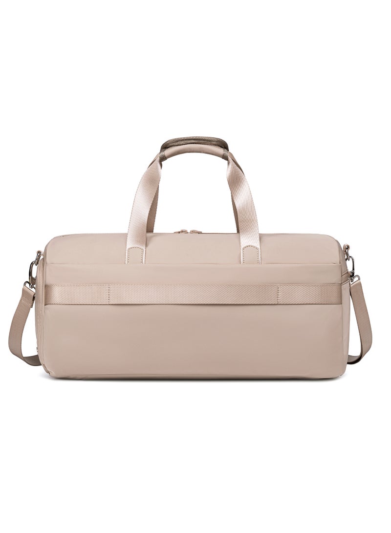 Chantria 21L Premium Gym Bag Water Resistant Duffel Bag with Shoe Compartment and Detachable Shoulder Straps for Women, CB00777-Khaki - Image 3