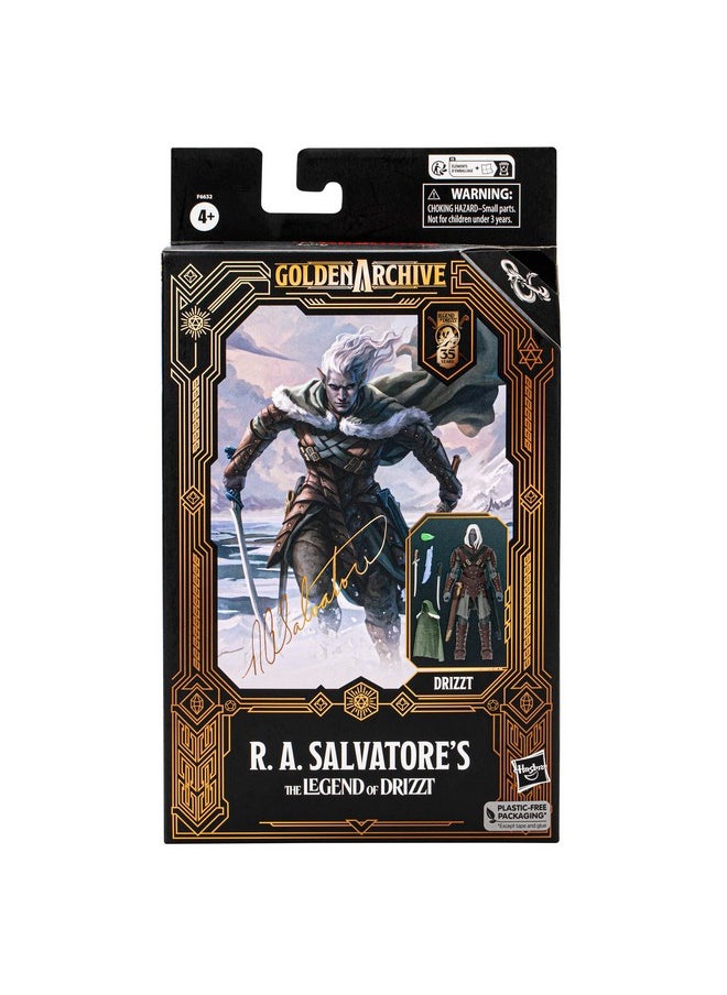Dungeons & Dragons R.A.Salvatore'S The Legend Of Drizzt Golden Archive Drizzt Action Figure,6-Inch Scale D&D Action Figures  - Image 2