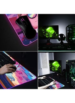STAUD Large Luminescence Mouse Pad Extended Gaming Non-Slip Rubber Base Office Desk Keyboard Mouse Pads (300 * 800 * 4mm）Rick and Morty  - Image 5