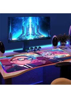 STAUD Large Luminescence Mouse Pad Extended Gaming Non-Slip Rubber Base Office Desk Keyboard Mouse Pads (300 * 800 * 4mm）Rick and Morty  - Image 4