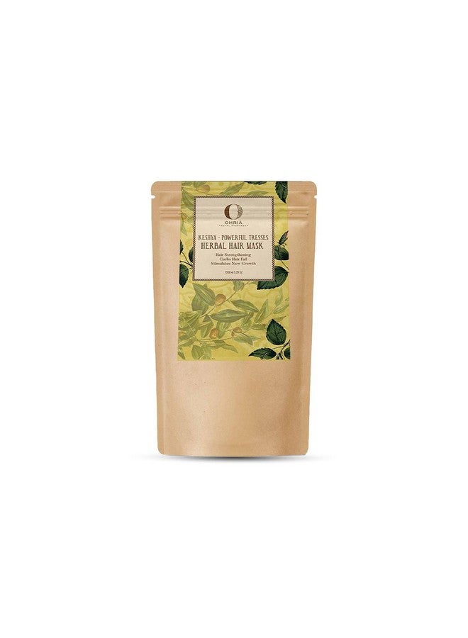 OHRIA Ayurveda Keshya Powerful Tresses Herbal Hair Mask | Strengthens Hair, Reduces Hair Fall & Supports Growth | With Bhringraj, Neem & Hibiscus | For All Hair Types | Men & Women | 150G - Image 1