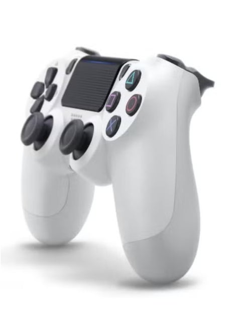 4 Wireless Controller White – Official Version Compatible with PlayStation 4 and PC – Ergonomic Design with Responsive Buttons, Built-in Speaker, and Precision Motion Sensors – Enhanced Comfort and Control for Ultimate Gaming Experience