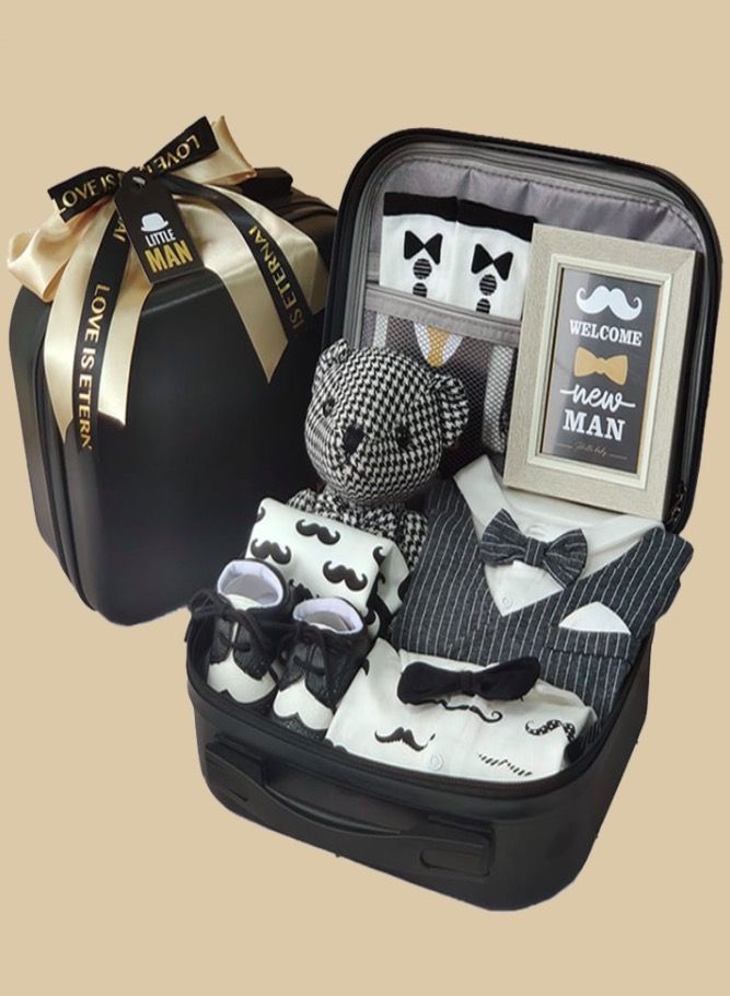 Newborn Baby Gifts Set, (9-in-1) Premium Cotton Baby Clothes Accessories Set, Baby Gift set for Expecting Moms, Fits Newborn to 3 Months - Image 4