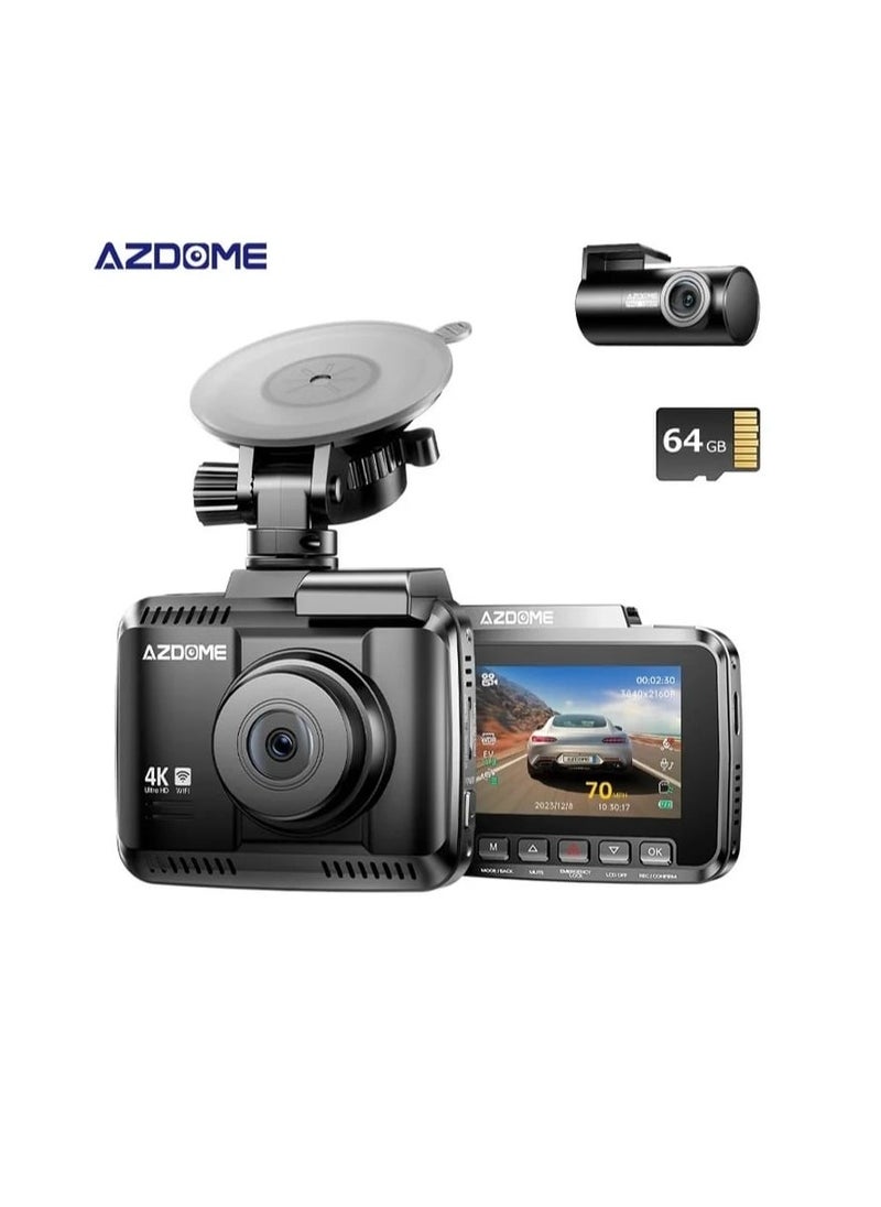 AZDOME - CAMERA AZDOOM This modern, high-tech screen adds comfort and distinction to your driving experience. It allows you to view your trip information clearly and in high definition, and provides an easy way to communicate with the world around you. ThisCAMERA features superior performance and innovative technology, making it an ideal choice for those looking to enhance their driving experience. - Image 1