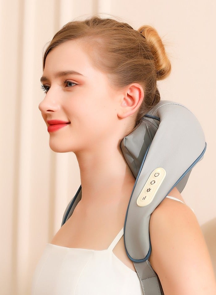 Electric kneading hot compress massage shawl trapezius muscle cervical massager to clear the shoulder and neck massager - Image 2