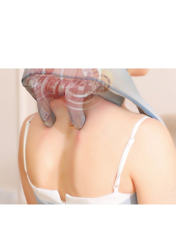 Electric kneading hot compress massage shawl trapezius muscle cervical massager to clear the shoulder and neck massager - Image 3
