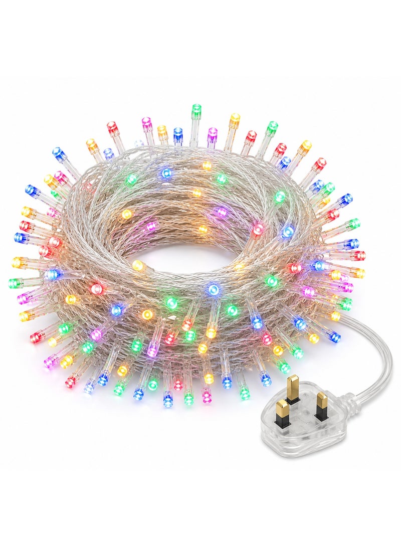 JIHAM 100 LED Multi Colored 8 Modes Decorative Copper Wire Fairy Light – Outdoor Waterproof String Light For Christmas Tree, Party, Home & Garden Decoration - Image 1