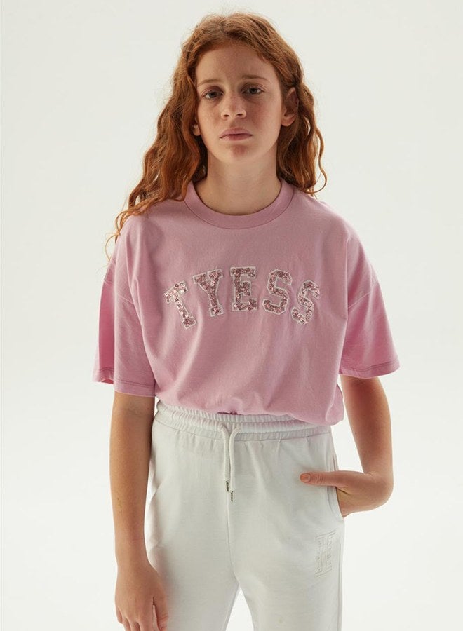 Tyess Girl White Tracksuit Bottom - Image 2