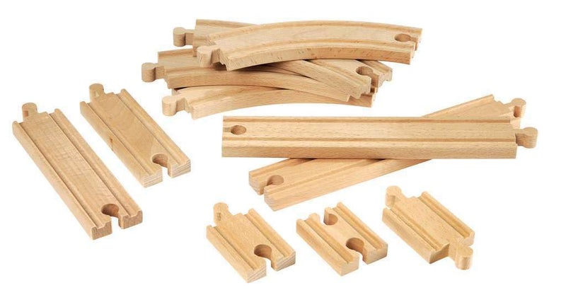 Brio BRIO World 33401 Beginner's Expansion Pack | 11-Piece Kids Wooden Train Track Set | Enhances Motor Skills | Compatible with All Train Sets | Certified Sustainable Wood | Perfect for Ages 3+  - Image 2