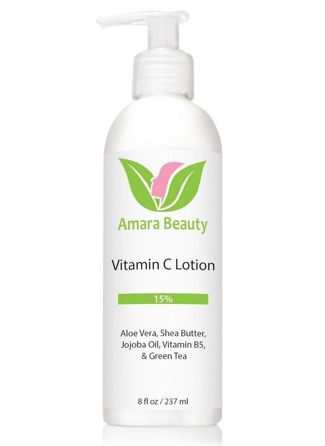 Amara Beauty Vitamin C Face & Body Lotion 15% With Shea Butter & Jojoba Oil 8 Oz  - Image 3