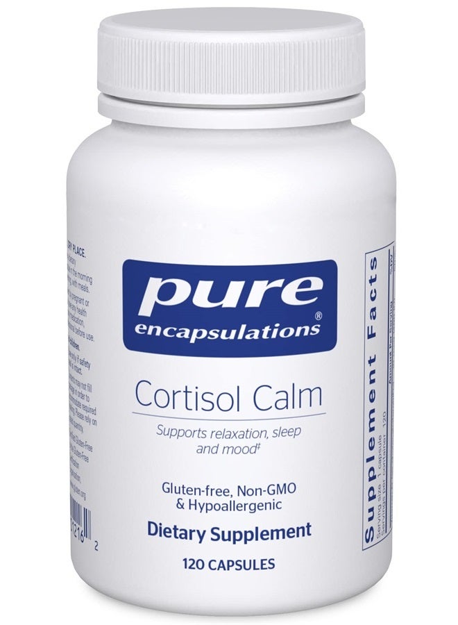 Pure Encapsulations كورتيزول كالم | مكمل غذائي لدعم الاسترخاء والنوم المريح أثناء أوقات التوتر العرضي* | 120 كبسولة - Image 1