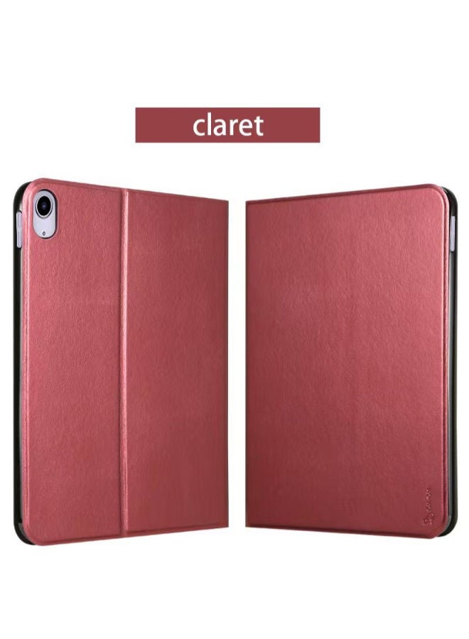 Cat - Cot Case Compatible with iPad Air 4/Air 5 10.9" smart case with Stand Ultra Thin Matt Back Cover (Claret) - Image 1